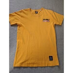 Vintage FUBU International T Shirt Mens Size Medium Yellow Y2K